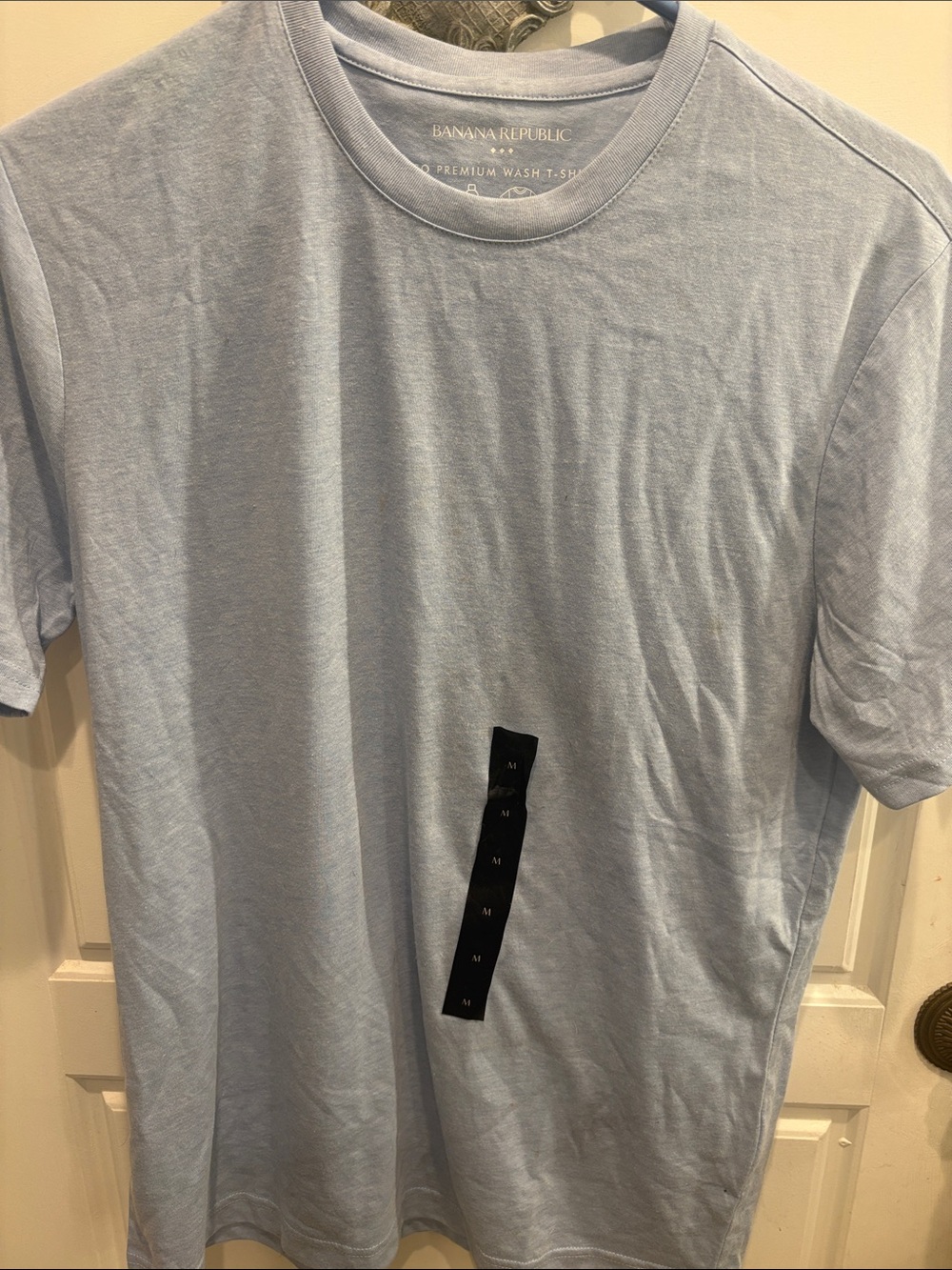Banana Republic Men's Pale Blue Crew Neck Tee